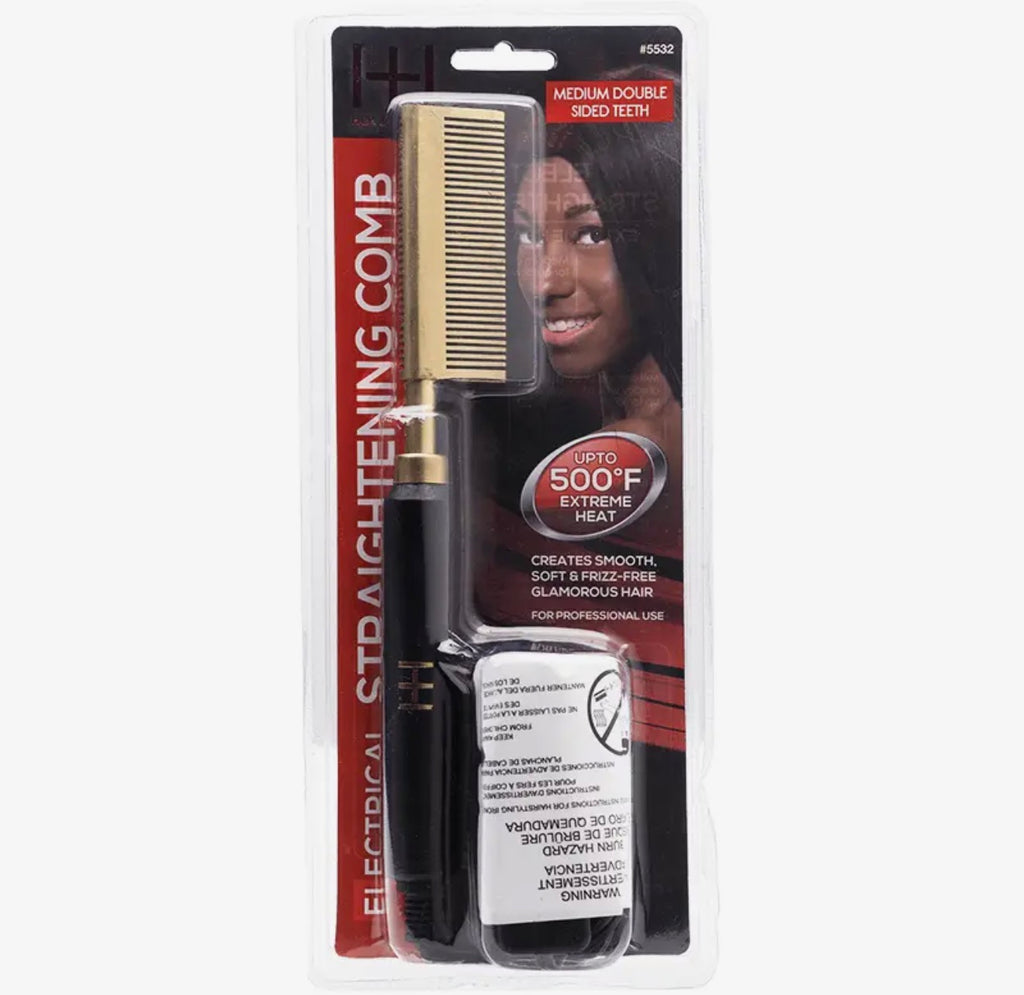 Hot & Hotter Electric Straightening Double Sided Comb