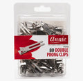 Annie Double Prong Clips 80ct