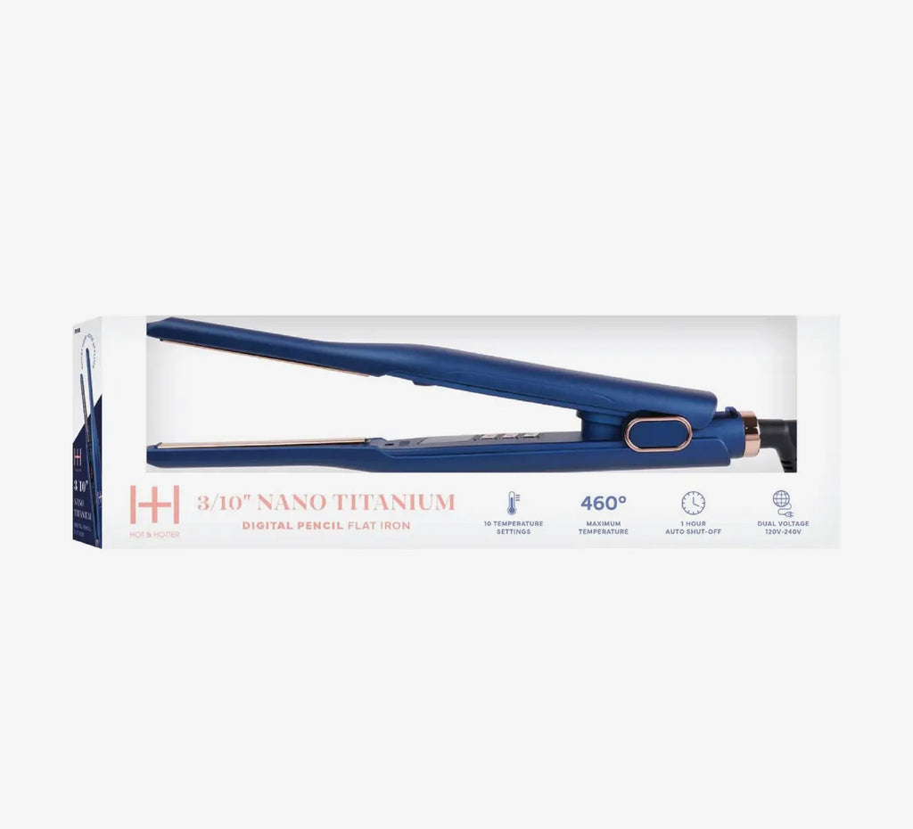 Hot & Hotter Nano Titanium Pencil Flat Iron 3/10”